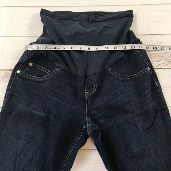 Indigo Blue Secret Fit Belly Stretch Ankle Maternity Jeggings - Picture 4 of 15